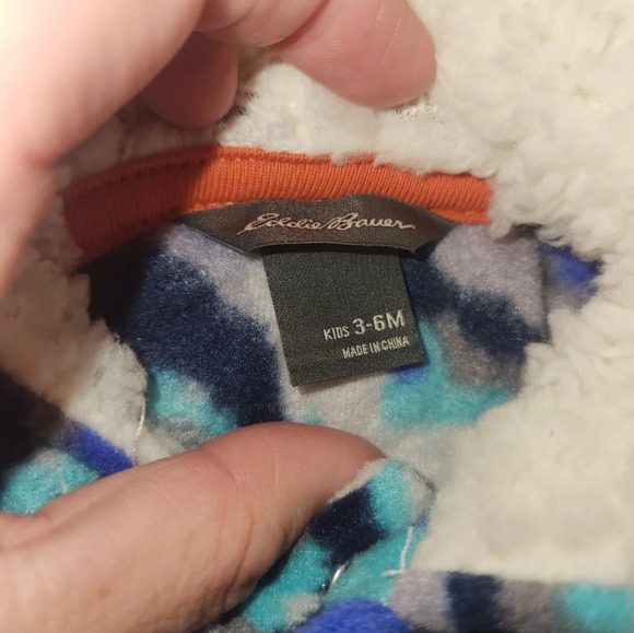 Eddie Bauer 3-6 Months Hooded Fleece Bodysuit - Picture 8 of 9